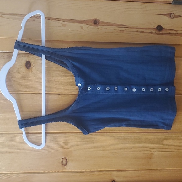 Free People sz medium navy tank top - Picture 4 of 6